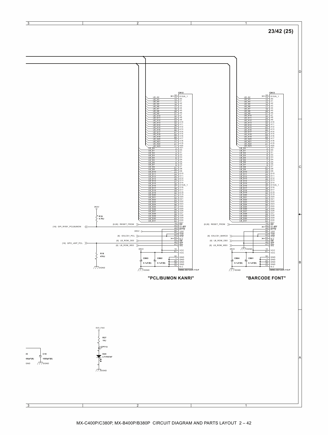 SHARP MX B400 B380 C400 C380 P Circuit Diagrams-4